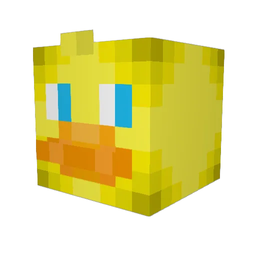 SmushyTaco Minecraft avatar head, 3D render