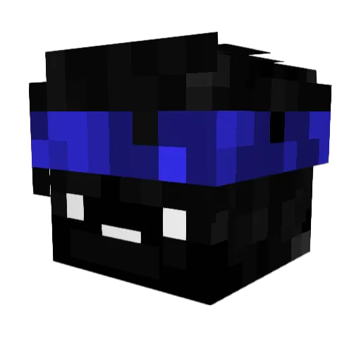 Smxtl Minecraft avatar head, 3D render