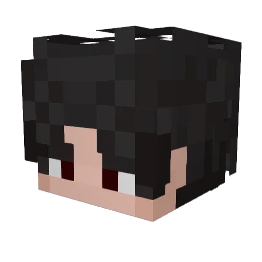 Smyeld Minecraft avatar head, 3D render