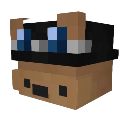 SmyleZ Minecraft avatar head, 3D render