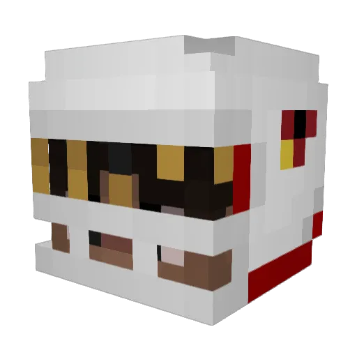 Smzky Minecraft avatar head, 3D render