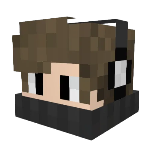 Sn00k420 Minecraft avatar head, 3D render