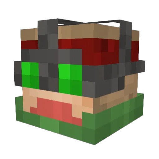Sn0wBl1nd88 Minecraft avatar head, 3D render