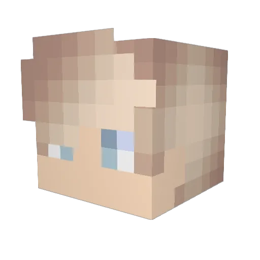 Sn0wZone Minecraft avatar head, 3D render