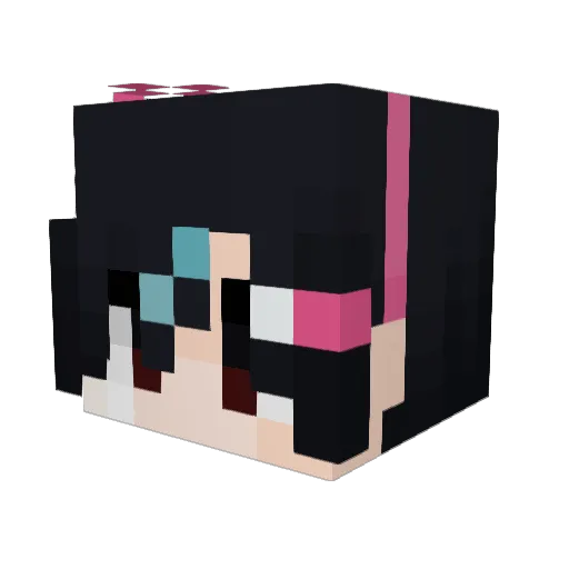 Sn0w___ Minecraft avatar head, 3D render