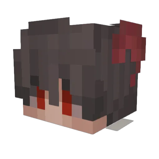 Sn1cy Minecraft avatar head, 3D render