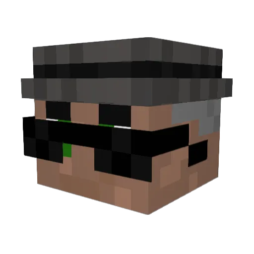 Sn1nzoy Minecraft avatar head, 3D render