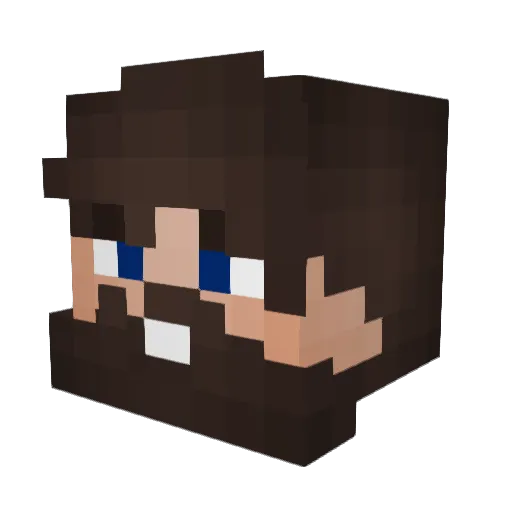 Sn4ker35 Minecraft avatar head, 3D render