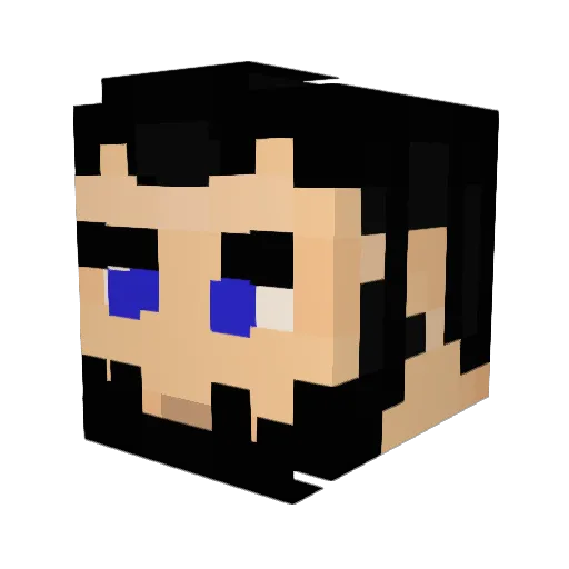 SnBronto Minecraft avatar head, 3D render