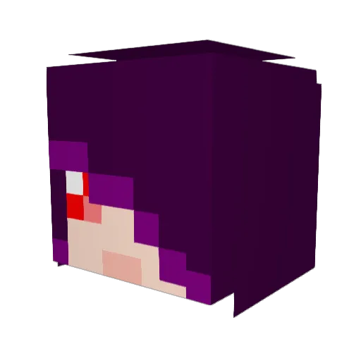 SnNeon10 Minecraft avatar head, 3D render