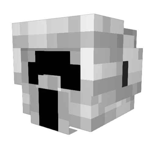 SnSnipes Minecraft avatar head, 3D render