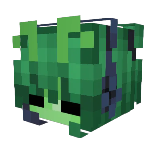 SnaakeOff Minecraft avatar head, 3D render