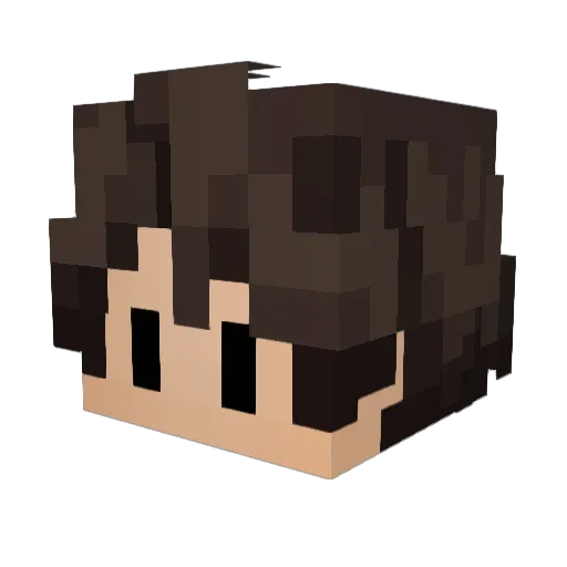 Snaatti Minecraft avatar head, 3D render