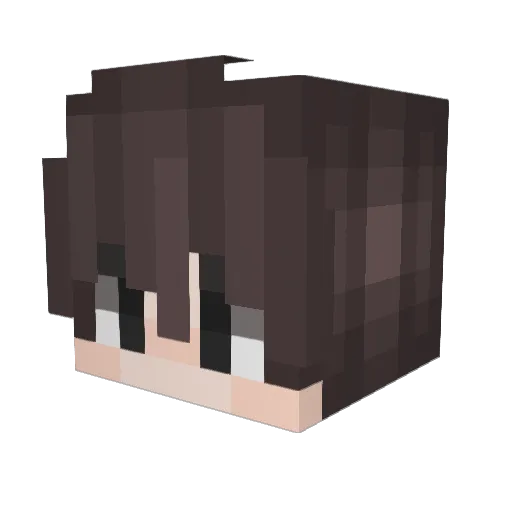 SnackAmEck Minecraft avatar head, 3D render