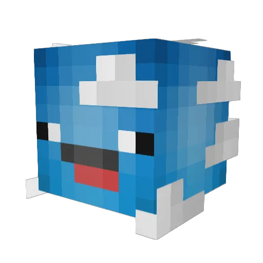 SnackSlave37 Minecraft avatar head, 3D render
