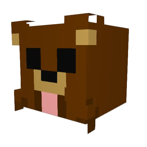 Snack_ice Minecraft avatar head, 3D render