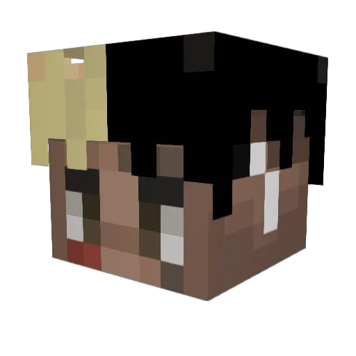 Snackable6 Minecraft avatar head, 3D render