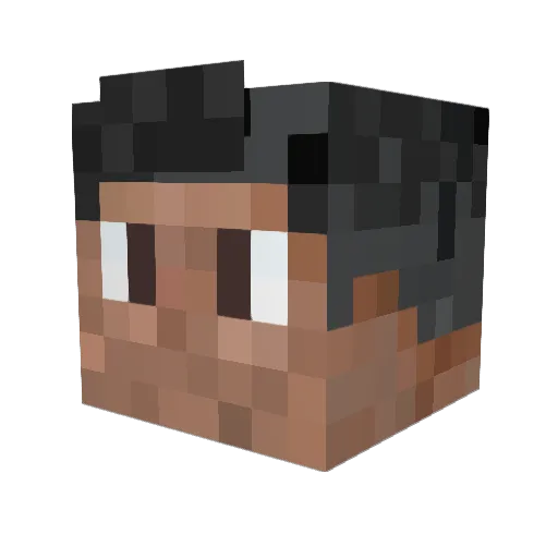 Snackdubbbz Minecraft avatar head, 3D render