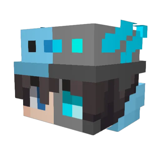 Snackman5301 Minecraft avatar head, 3D render