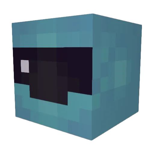 Snackopolis Minecraft avatar head, 3D render