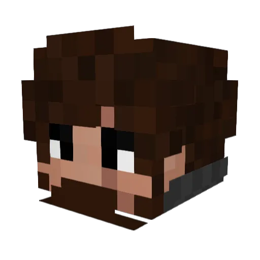 Snackpack7 Minecraft avatar head, 3D render