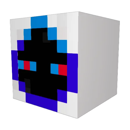 Snadly Minecraft avatar head, 3D render