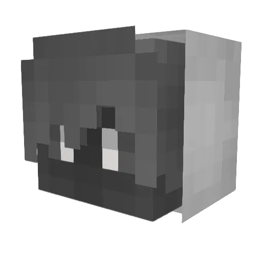 SnadowSnowi Minecraft avatar head, 3D render