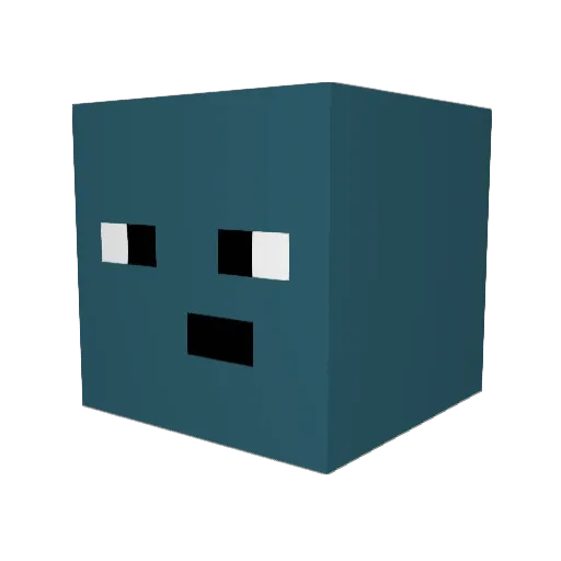 Snafs Minecraft avatar head, 3D render