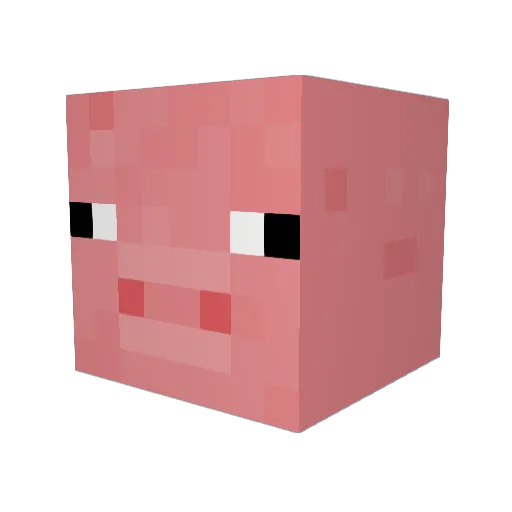 Snag3r Minecraft avatar head, 3D render