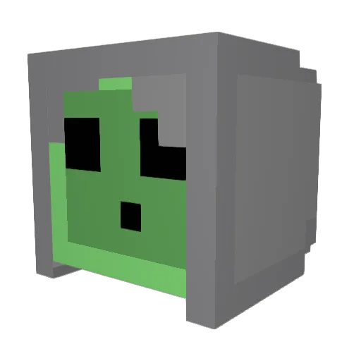 SnagenTagz Minecraft avatar head, 3D render