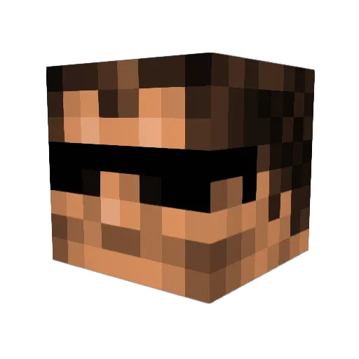 Snaggletooth_ Minecraft avatar head, 3D render