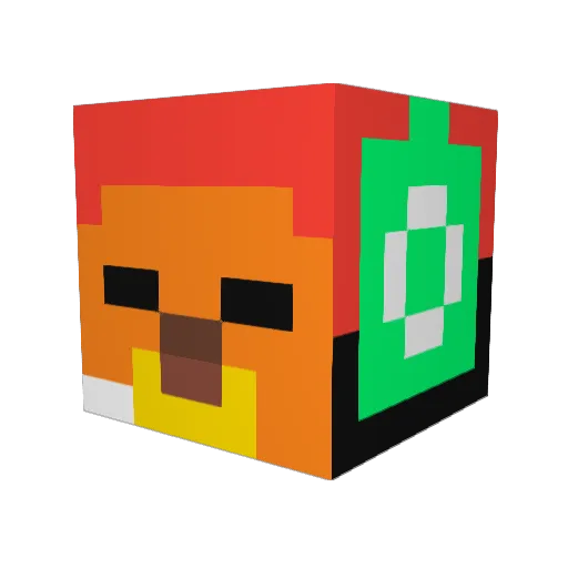 SnaggyCargo312 Minecraft avatar head, 3D render