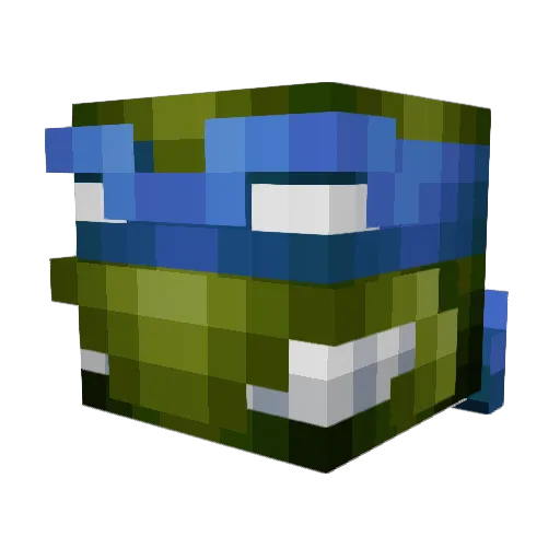 Snailhead Minecraft avatar head, 3D render