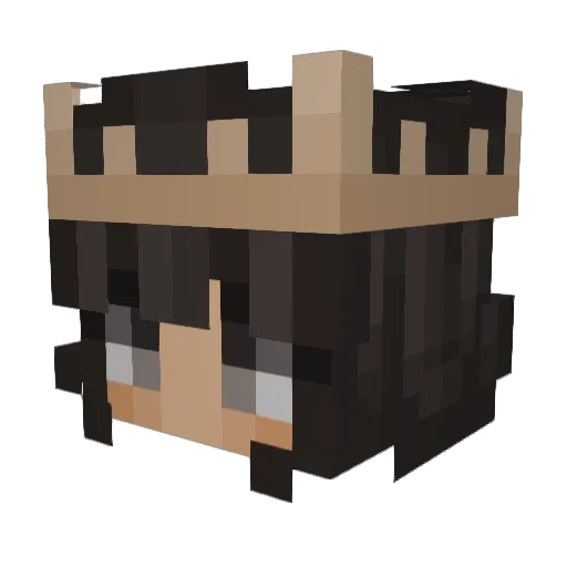 Snajka4 Minecraft avatar head, 3D render