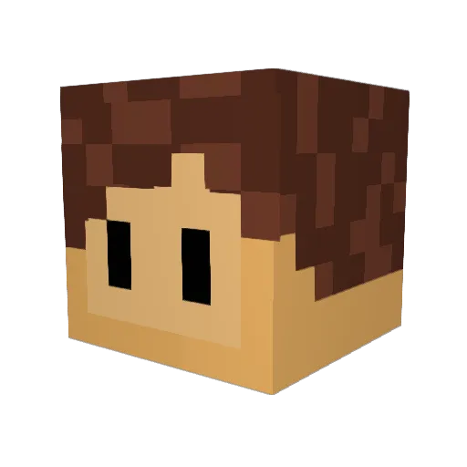 Snajker14 Minecraft avatar head, 3D render