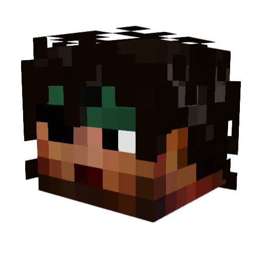 Snake1125 Minecraft avatar head, 3D render