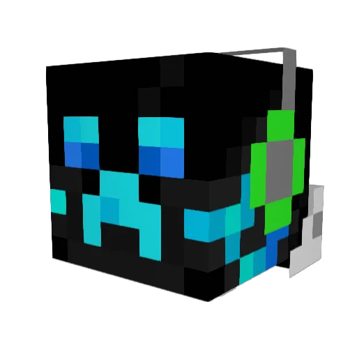 Snake442 Minecraft avatar head, 3D render