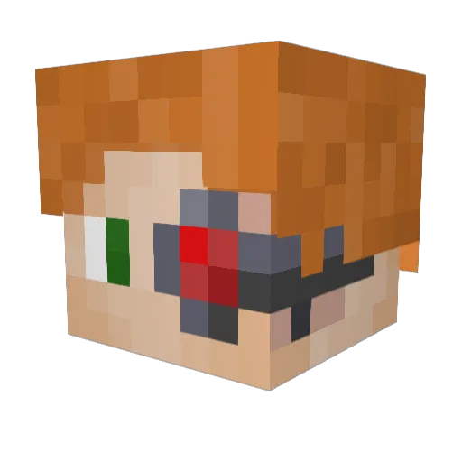 Snake9876 Minecraft avatar head, 3D render