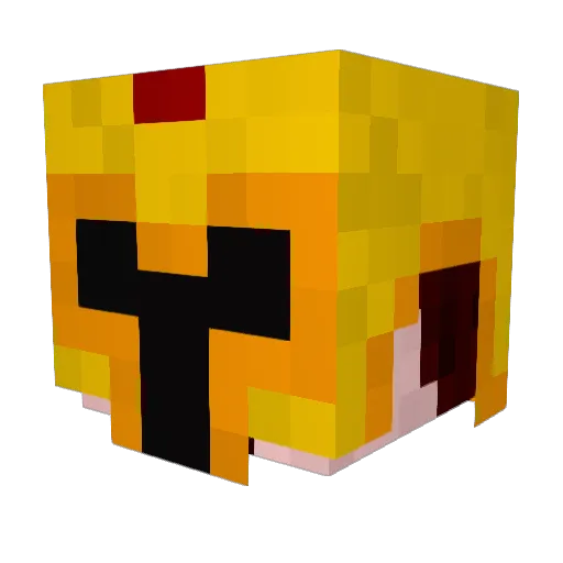 SnakeB1T Minecraft avatar head, 3D render