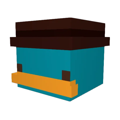 SnakeCake9 Minecraft avatar head, 3D render