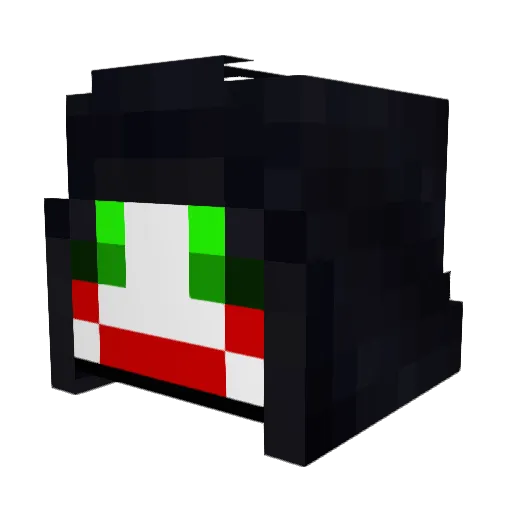 SnakeFighter Minecraft avatar head, 3D render