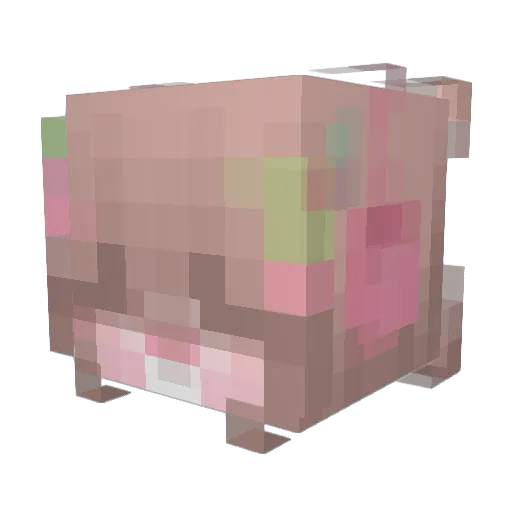 SnakeFood143 Minecraft avatar head, 3D render
