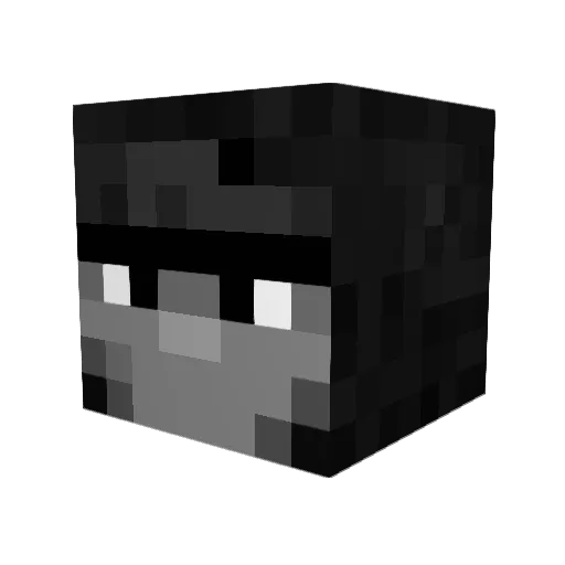 Snake_3 Minecraft avatar head, 3D render