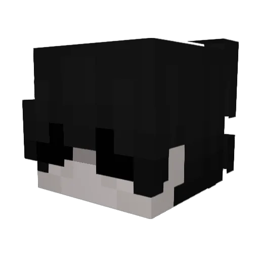 Snakeistr Minecraft avatar head, 3D render