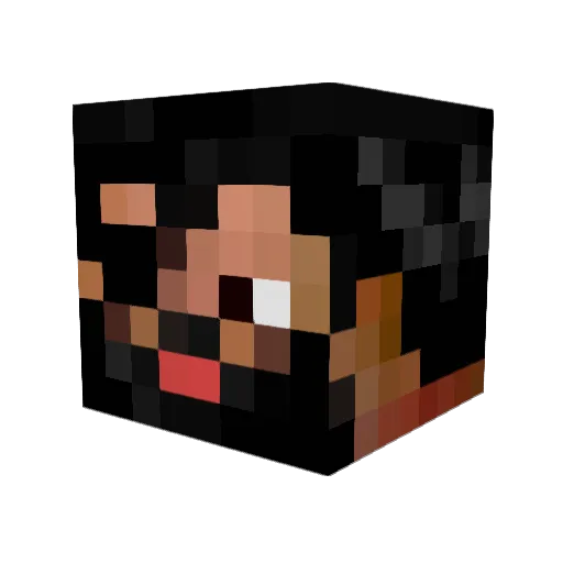 Snakeneo111 Minecraft avatar head, 3D render