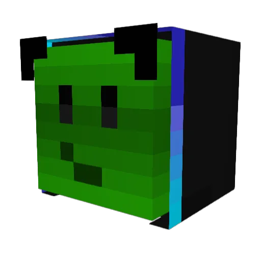 SnakepIay Minecraft avatar head, 3D render