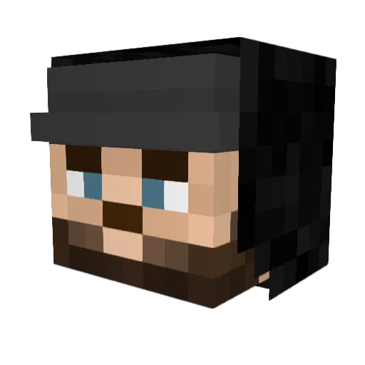SnakepitSPG Minecraft avatar head, 3D render