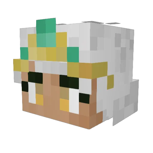 Snakepit_39 Minecraft avatar head, 3D render