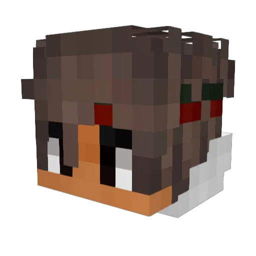 Snakerminecraft Minecraft avatar head, 3D render