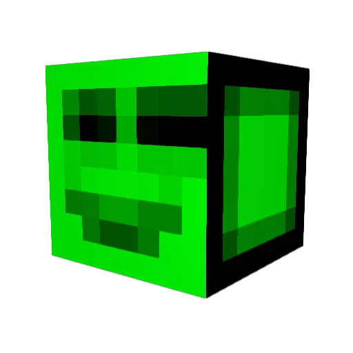 Snakers1 Minecraft avatar head, 3D render